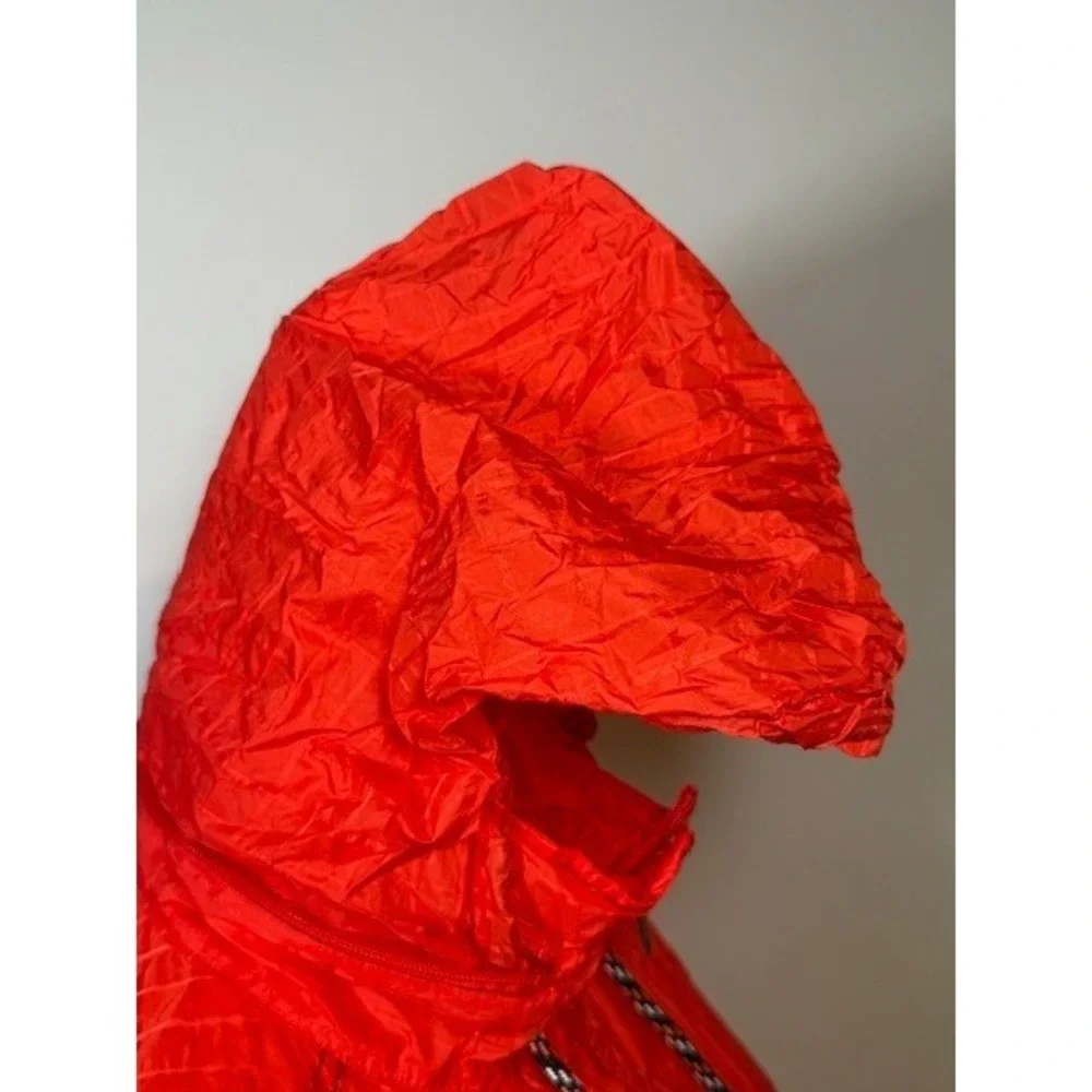 Free People Festival‎ Parachute Jacket Size L Packable Windbreaker Orange - Picture 7 of 12